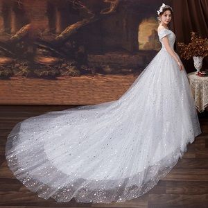 Luxury Star Pattern Wedding Dresses